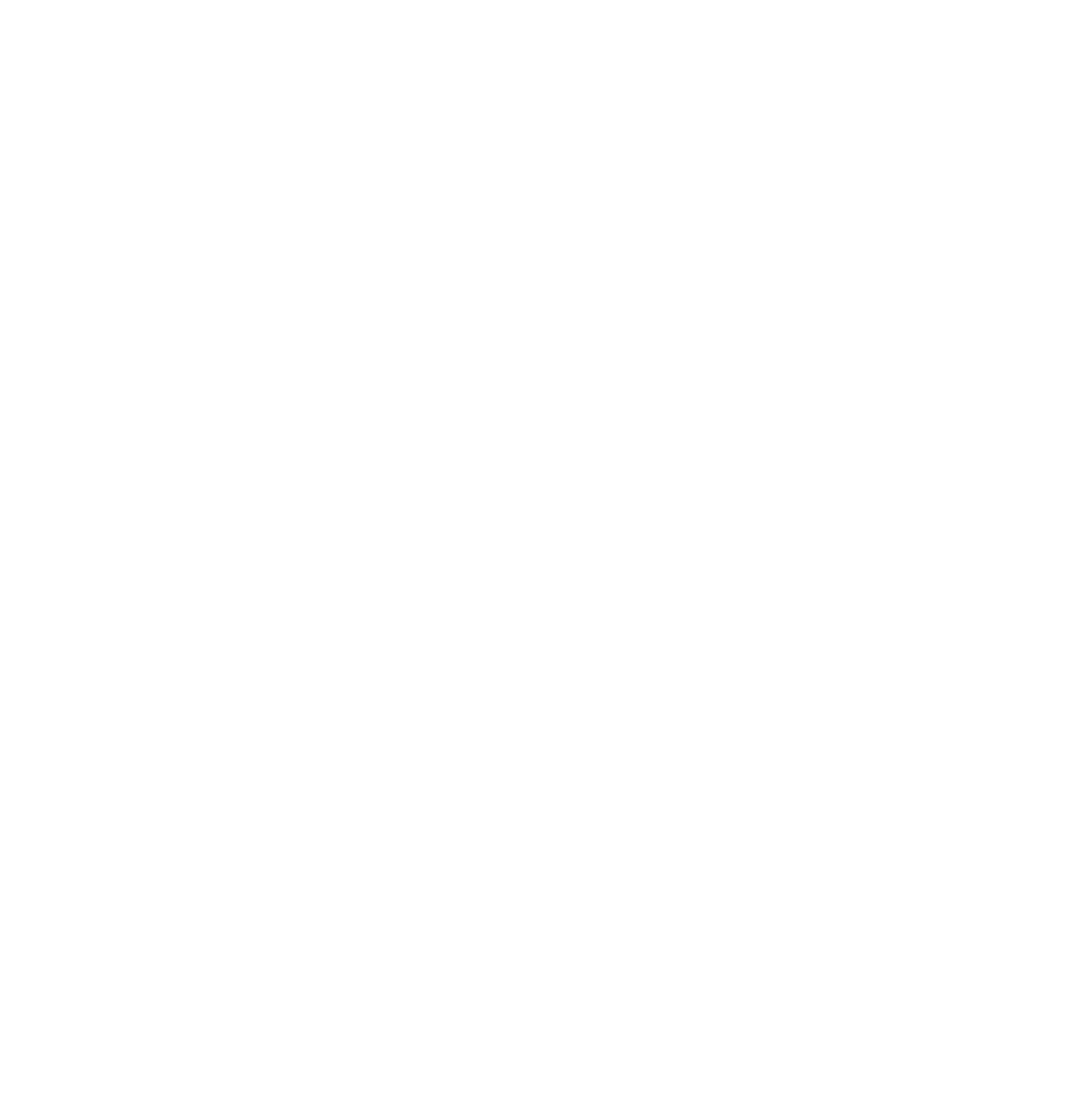 N - White logo - no background